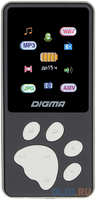 1132617 Плеер Hi-Fi Flash Digma S4 8Gb черный / серый / 1.8″ / FM / microSDHC (S4BG)