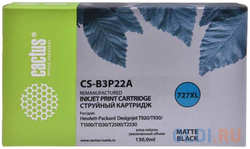 Картридж струйный Cactus №727 CS-B3P22A матовый (130мл) для HP DJ T920/T1500/T2530