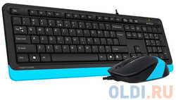 A4Tech A-4Tech Клавиатура + мышь A4 Fstyler F1010 BLUE клав:черный / синий мышь:черный / синий USB[1147546]