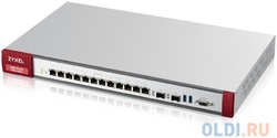 ZYXEL ZyWALL ATP700 Firewall, Rack, 12 Configurable (LAN  /  WAN) GE, 2xSFP, 2xUSB3.0, AP Controller (8 / 264) Ports, Device HA Pro, Sandbox, and Botnet F (ATP700-RU0102F)