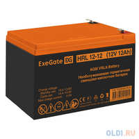 Exegate EX285661RUS Аккумуляторная батарея HRL 12-12 (12V 12Ah 1251W, клеммы F2)
