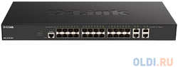 D-Link DXS-1210-28S / A1A Коммутатор Настраиваемый L2+ коммутатор с 24 портами 10GBase-X SFP+ и 4 портами 10GBase-T, RTL {5} (DXS-1210-28S/A1A)