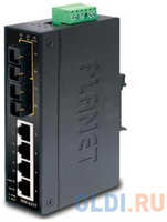Planet IP30 Slim Type 4-Port Industrial Ethernet Switch + 2-Port 100Base-FX(15KM) (-40 - 75 C) (ISW-621TS15)