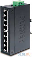 Planet IP30 Slim Type 8-Port Industrial Fast Ethernet Switch (-40 to 75 degree C)