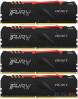 Оперативная память для компьютера Kingston Fury Beast RGB DIMM 32Gb DDR4 3600 MHz KF436C17BBAK4 / 32