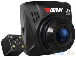 Видеорегистратор Artway AV-398 GPS Dual Compact 12Mpix 1080x1920 1080p 170гр. GPS