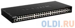 D-Link DGS-1520-52 / A1A Управляемый L3 стекируемый коммутатор с 48 портами 10 / 100 / 1000Base-T, 2 портами 10GBase-T и 2 портами 10GBase-X SFP+ (DGS-1520-52/A1A)