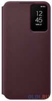 Чехол (флип-кейс) Samsung для Samsung Galaxy S22+ Smart Clear View Cover бургунди (EF-ZS906CEEGRU)