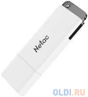 Флеш Диск Netac U185 128Gb, USB2.0, с колпачком, пластиковая белая