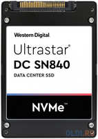 Твердотельный накопитель SSD Western Digital Ultrastar DC SN840 WUS4BA1A1DSP3X1 (0TS1881) SFF-15 TLC BICS4 15360GB PCIe NVMe RI-1DW/D SE