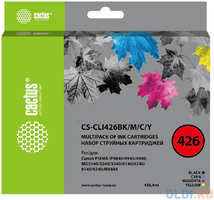 Картридж струйный Cactus CS-CLI426BK / M / C / Y черный / голубой / желтый / пурпурный набор (33.6мл) для Canon Pixma MG5140 / 5240 / 6140 / 8140 / MX884 (CS-CLI426BK/M/C/Y)
