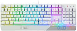 Клавиатура MSI Vigor GK30 белый USB for gamer LED (S11-04RU304-CLA)
