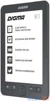 Электронная книга Digma K1 6″ E-ink HD Pearl 758x1024 600MHz 128Mb / 4Gb / SD / microSDHC серый (K1G)