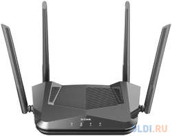 D-Link DIR-X1530/RU/A1A, AX1500 Wi-Fi 6 Router, 1000Base-T WAN, 3x1000Base-T LAN, 4x5dBi external antennas
