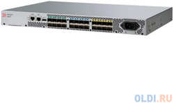 Brocade G610S 24-port FC Switch, 8-port licensed, 8x 32Gb SWL SFP+, 1 PS, Rail Kit (+Рельса белая коробка)