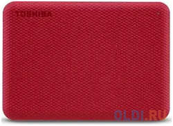 Жесткий диск Toshiba USB 3.0 1Tb HDTCA10ER3AA Canvio Advance 2.5″ красный