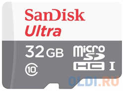 Флеш карта microSDHC 32Gb Class10 Sandisk SDSQUNR-032G-GN3MN Ultra w / o adapter