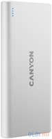 Внешний аккумулятор Power Bank 10000 мАч Canyon PB-106 белый (CNE-CPB1006W)