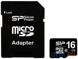 Карта памяти MicroSDHC 16GB Silicon Power Class10 (SP016GBSTH010V10)