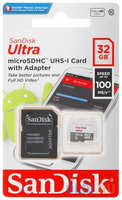 Карта памяти microSDHC 32Gb SanDisk SDSQUNR-032G-GN3MA Ultra