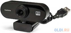 Exegate EX287380RUS Веб-камера ExeGate Stream C940 2K T-Tripod (матрица 1/3″ 5Мп, 2560x1440, 30fps, 4-линзовый объектив, ручной фокус, USB, микро