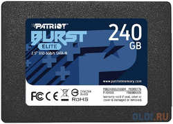 SSD накопитель Patriot Burst Elite 240 Gb SATA-III (PBE240GS25SSDR)