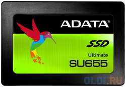 Твердотельный накопитель SSD 2.5″ 240 Gb A-Data Ultimate SU655 Read 520Mb/s Write 450Mb/s 3D NAND TLC ASU655SS-240GT-C