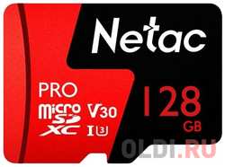 Netac MicroSD card P500 Extreme Pro 128GB, retail version w/o SD adapter