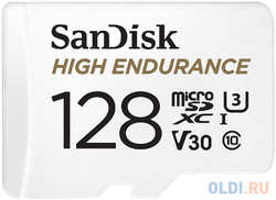 Флеш карта microSD 128GB SanDisk microSDXC Class 10 UHS-I U3 V30 High Endurance Video Monitoring Card (SDSQQNR-128G-GN6IA)