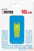 Флеш накопитель 16GB Mirex Mario, USB 2.0, Зеленый (13600-FMUMAG16)