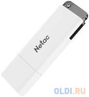 Флеш Диск Netac U185 64Gb, USB2.0, с колпачком, пластиковая белая