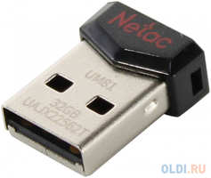 Флешка 32Gb Netac NT03UM81N-032G-20BK USB 2.0 черный