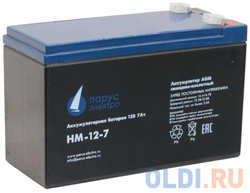 Parus-electro Парус-электро Аккумуляторная батарея для ИБП HM-12-7 (AGM/12В/7,2Ач/клемма F2)