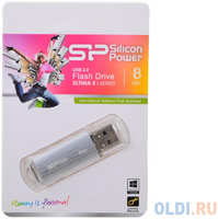 Внешний накопитель 8GB USB Drive <USB 2.0 Silicon Power Ultima II Silver I-series (SP008GBUF2M01V1S)