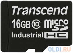 Промышленная карта памяти microSDHC Transcend 10I, 16 Гб Class 10 MLC, темп. режим от -40? до +85?, без адаптера