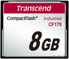 Промышленная карта памяти CompactFlash Transcend 170, 8 Гб MLC, темп. режим от -25? до +85? (CF170)