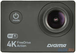 Видеорегистратор Digma FreeDrive Action 4K WiFi 8Mpix 2160x3840 2160p 140гр