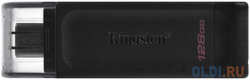 Флешка 128Gb Kingston DataTraveler 70 USB Type-C черный (DT70/128GB)