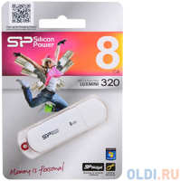 Внешний накопитель 8GB USB Drive <USB 2.0 Silicon Power LuxMini 320 (SP008GBUF2320V1W)