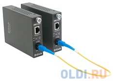 Медиаконвертер D-Link DMC-920R/B10A WDM медиаконвертер с 1 портом 10/100Base-TX и 1 портом 100Base-FX с разъемом SC (ТХ: 1310 нм; RX: 1550 нм) для одн