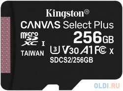 Флеш карта microSDHC 256Gb Class10 Kingston SDCS2 / 256GBSP CanvSelect Plus без адаптера (SDCS2/256GBSP)