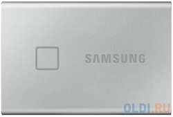 Внешний SSD диск 1.8″ 1 Tb USB Type-C Samsung T7 Touch (MU-PC1T0S / WW) серебристый (T7 Touch  (MU-PC1T0S/WW))