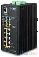 Planet IP30 Industrial L2+/L4 8-Port 1000T + 2-port 100/1000X SFP + 2-port 10G SFP+ Full Managed Switch (-40 to 75 C, dual redundant power input on 12~48VDC