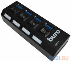 Концентратор USB 3.0 BURO BU-HUB4-U3.0-L 4 х USB 3.0