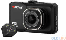 Видеорегистратор Artway AV-394 с двумя камерами 3″/120°/1920x1080 Full HD/мониторинг парковки