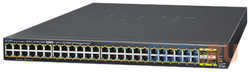 Planet IPv6/IPv4, 48-Port Managed 802.3at POE+ Gigabit Ethernet Switch + 4-Port 100/1000X SFP (440W)