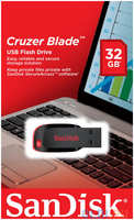 Внешний накопитель 32GB USB Drive <USB 2.0 SanDisk Cruzer Blade (SDCZ50-032G-B35)