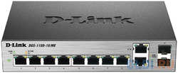 Коммутатор D-Link DGS-1100-10/ME/A2A Управляемый коммутатор 2-го уровня с 8 портами 10/100/1000Base-T и 2 комбо-портами 100/1000Base-T/SFP