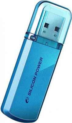 Флеш Диск Silicon Power 4Gb Helios 101 SP004GBUF2101V1B USB2.0 синий