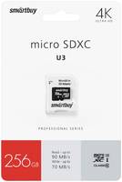 Карта памяти SmartBuy microSDXC 256GB Class 10 U3 Pro